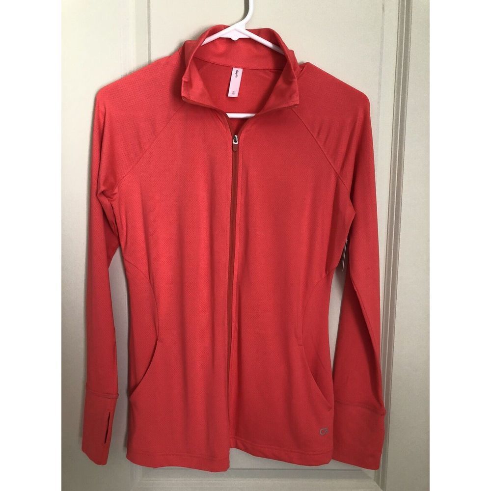 Women’s GAPFIT Coral Long Sleeve Mesh Fitted Zip Up Athletic Jacket Size XS